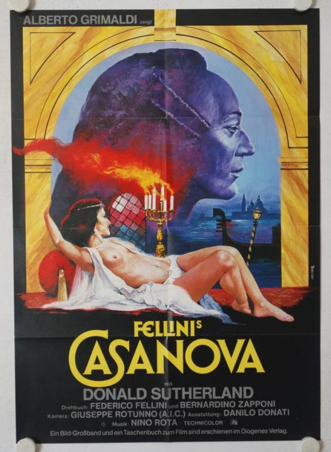 Fellinis Casanova originales deutsches Filmplakat